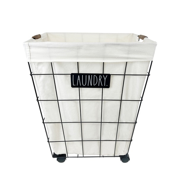 Rae Dunn Toss newest Trash Bin Black New