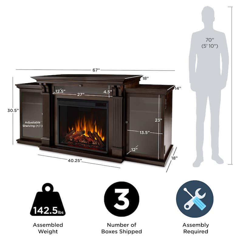 Calie 67" Electric Fireplace TV Stand by Real Flame