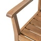 preview thumbnail 9 of 14, Wilson Outdoor Wood Expandable Rectangle Dining Set by Christopher Knight Home