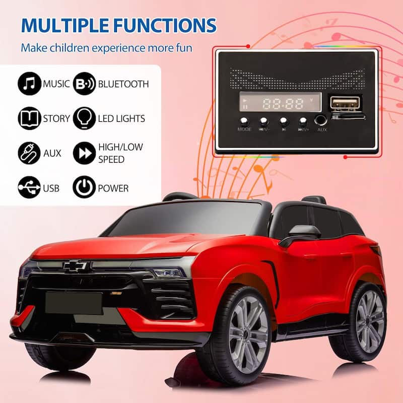 Baby Car 24V 2-Seater SUV Licensed Chevrolet Blazer Ride On Toy w/Parent Remote