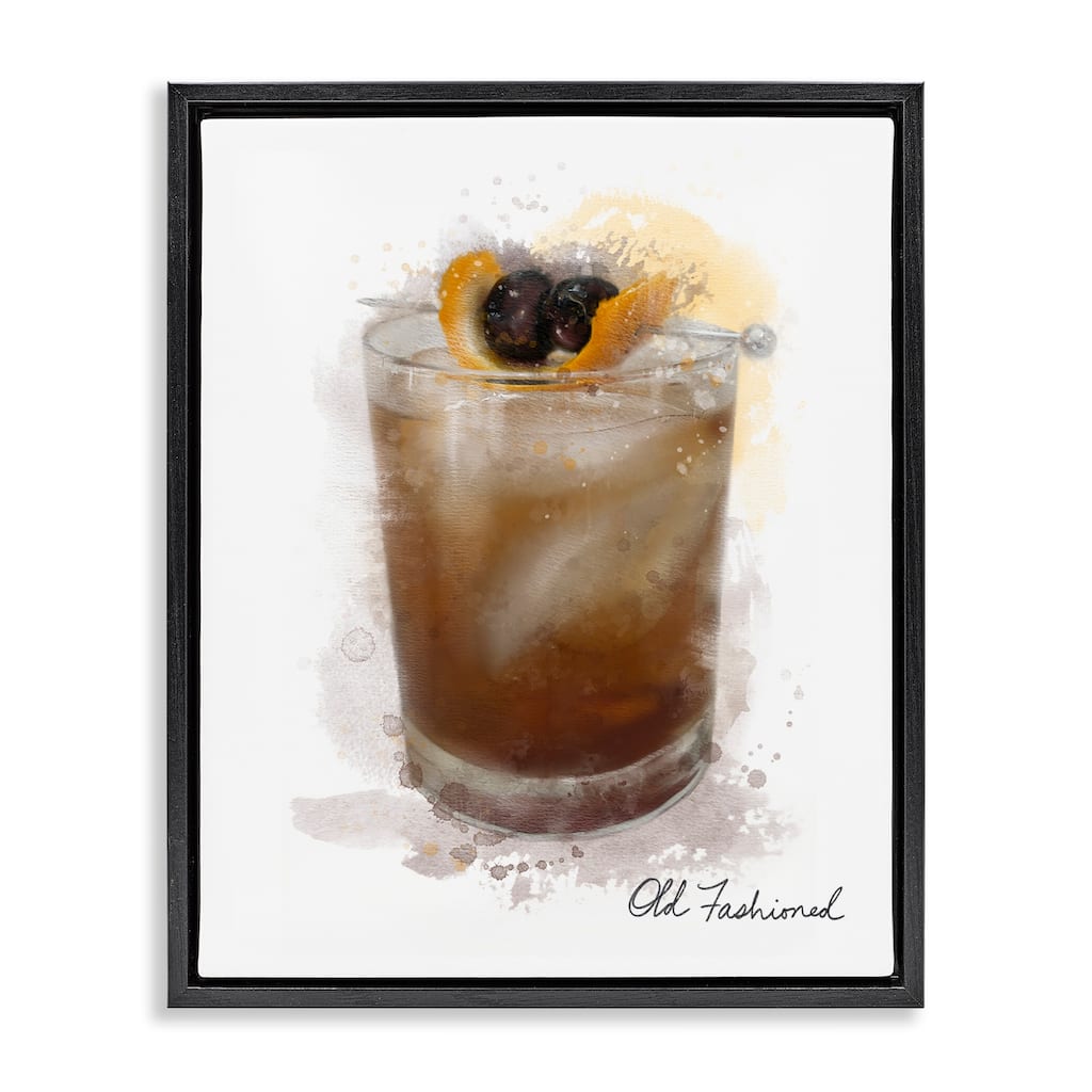 Stupell Old Fashioned Splash Framed Floater Canvas Wall Art Design By Matthew Piotrowicz