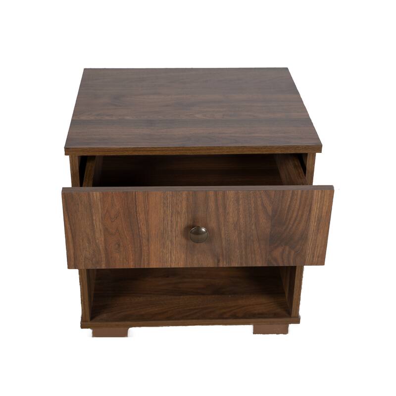 Queen Upholstered Bed Set with Two Nightstands in Stone Color