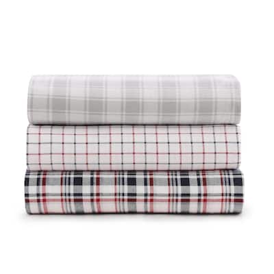 Tommy Hilfiger Printed Cotton Flannel Sheet Set