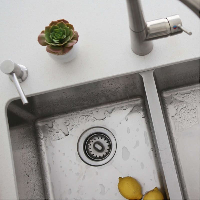 AZUNI 3.5 Inch Stainless Steel Kitchen Sink Strainer with Removable Waste Basket - Fits Standard 3.5" drain Opening.