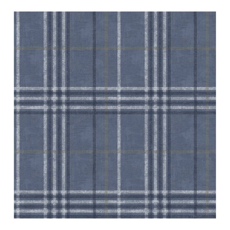 Chesapeake Rockefeller Navy Plaid Wallpaper - 20.5 x 396 x 0.025