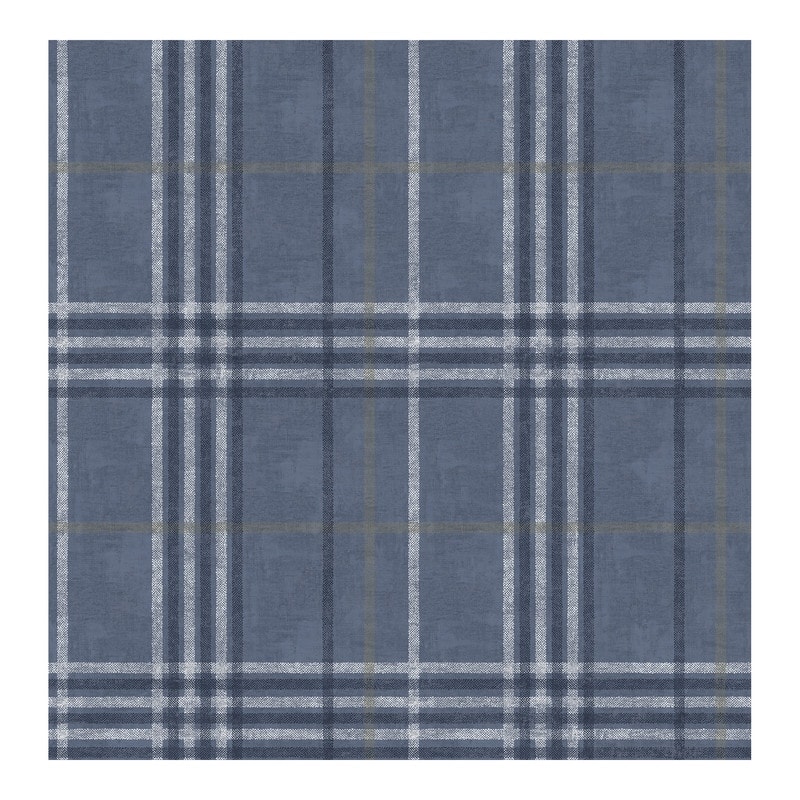 Chesapeake Rockefeller Navy Plaid Wallpaper - 20.5 x 396 x 0.025