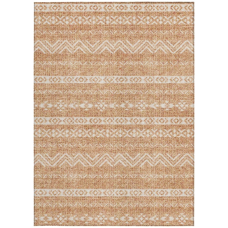 HomeRoots Southwestern Transitional Rectangle Outdoor Rug