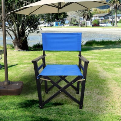 AOOLIVE Folding Chair Wooden Director Chair Canvas Portable Chair