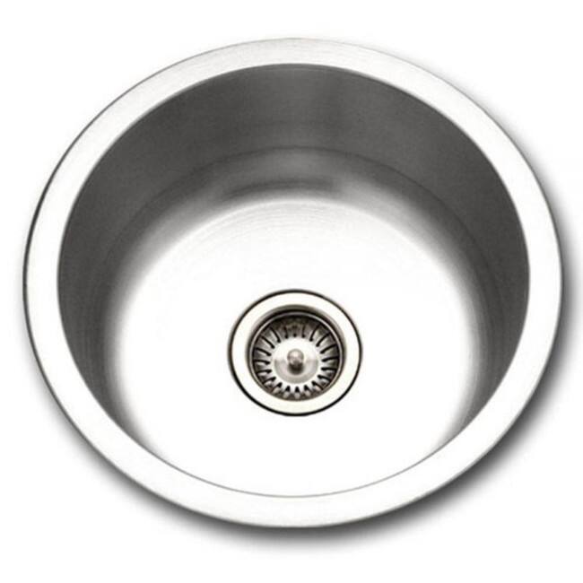 Houzer Medallion 17-1/2" Single Basin Drop In 18-Gauge Stainless Steel - Stainless Steel - Stainless Steel