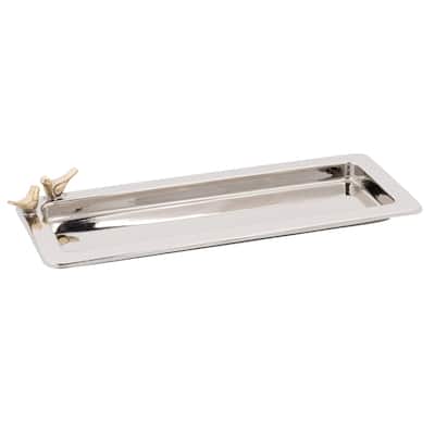 Elegance Love Birds Rectangular Tray 14 x 5.75"