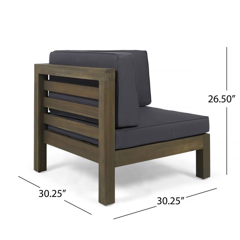 Oana Outdoor 8-seat Acacia Sofa and Club Chair Set by Christopher Knight Home