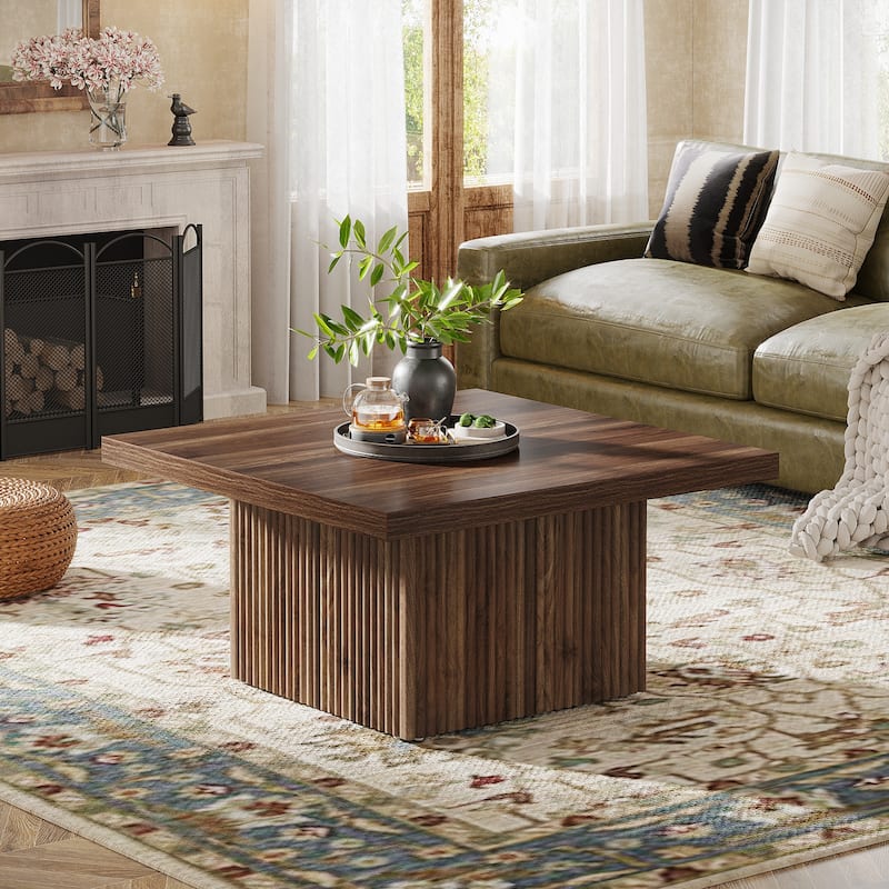 Square Coffee Table, 31.5-Inch Engineered Wood Coffee Table for Living Room