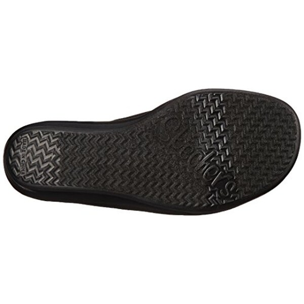 skechers women's rumblers 2 strap slide wedge sandal