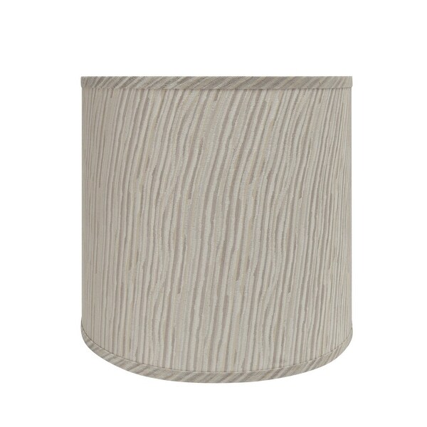 Aspen Creative Drum (Cylinder) Shaped Spider Construction Lamp Shade in Striped (12" x 13" x 12"). Opens flyout.