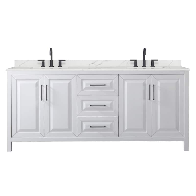 Wyndham Collection WCV252580D-QTZ-US3MXX Daria 80" Free Standing