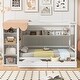 preview thumbnail 30 of 40, Full Size Wood House Bed with 2 Drawers and Shelves, Kids Platform Storage Bed Frame with Wardrobe and Small Curtain