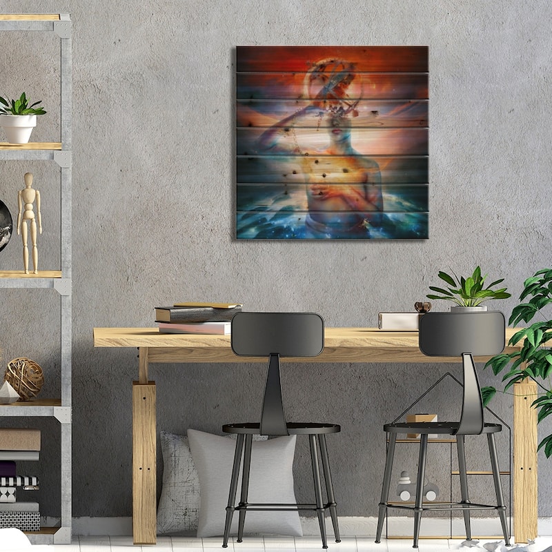 Invisible Print On Wood by Mario Sanchez Nevado - Multi-Color