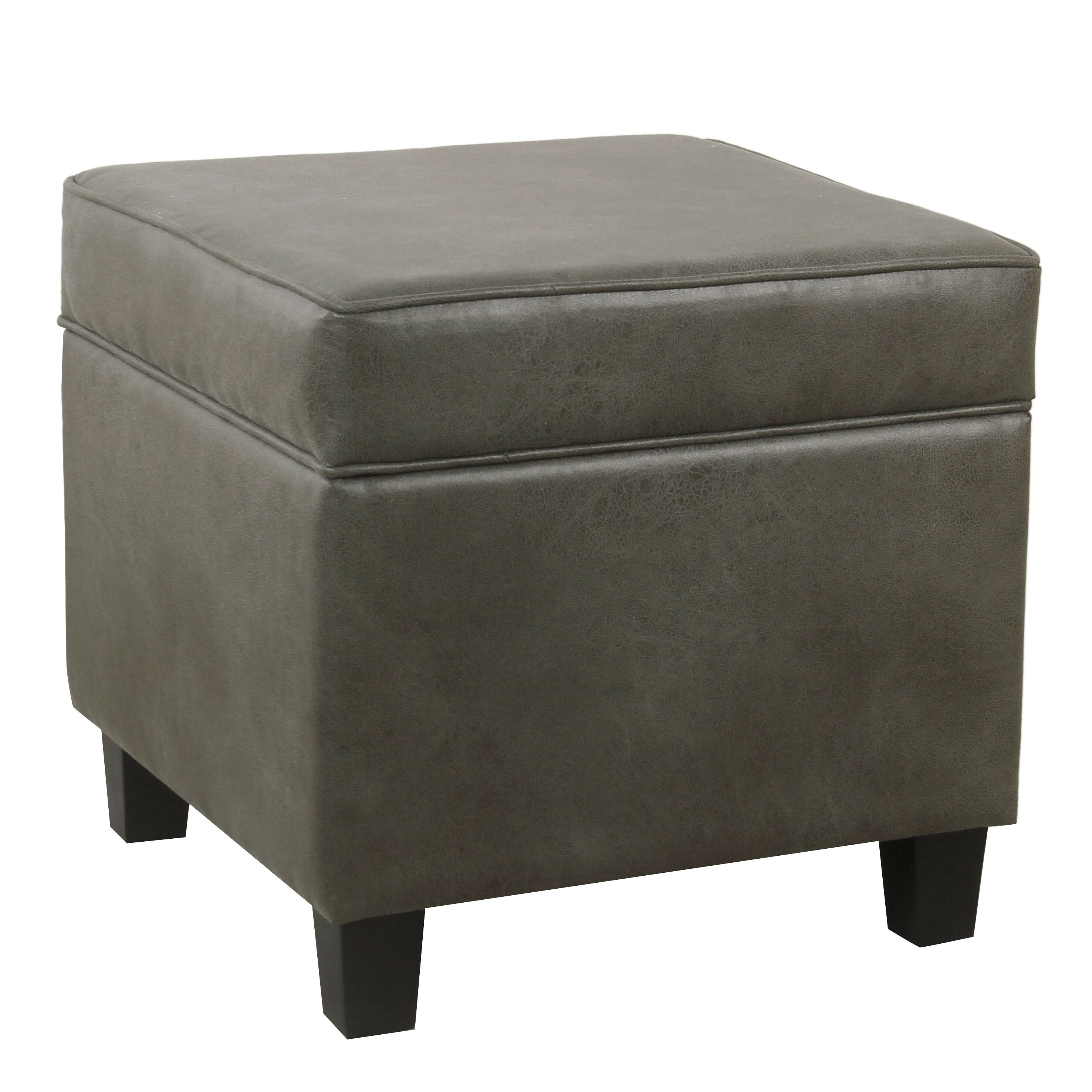 Copper Grove Schagen Square Ottoman with Lift-off Top