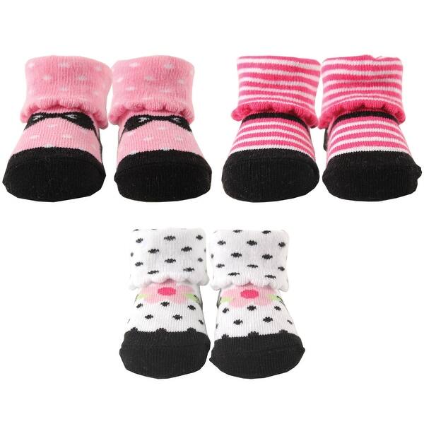 slide 1 of 1, Luvable Friends Baby Girl Socks Giftset, Pink, 0-9 Months - Pink Pink - 0-9 Months