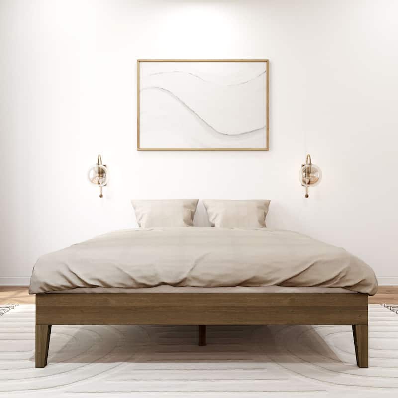 Plank and Beam Queen Size Minimalist Platform Bed