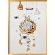 preview thumbnail 7 of 5, "Halloween Dreamcatcher" Framed Print Wall Art Gold - Large