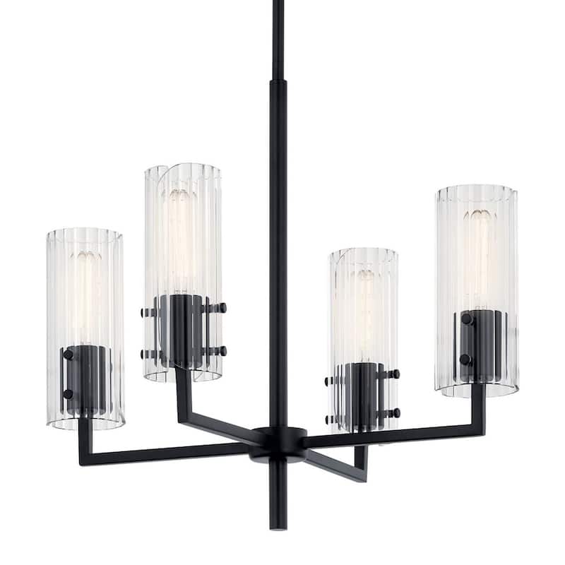 Kichler 52678 Velestino 4 Light 21" Wide Chandelier - Black