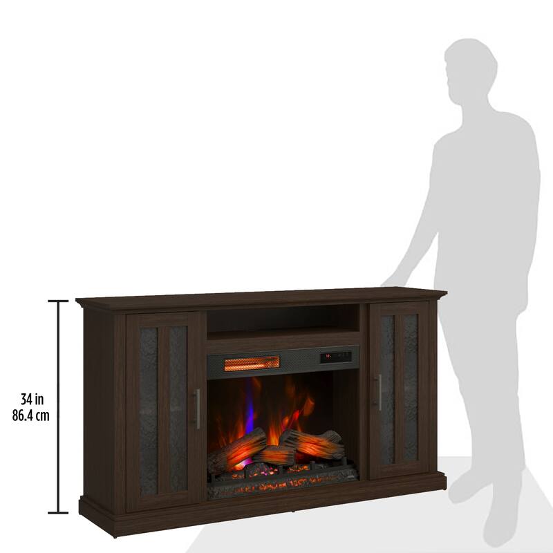 duraflame® Electric Fireplace TV Stand, Stromburg Oak