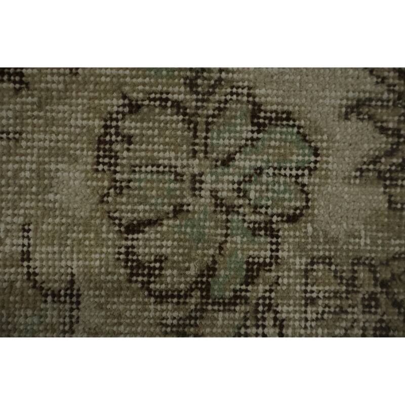 Hand Knotted Oriental 100% Wool Carpet Transitional Floral Beige & Ivories Anatolian Area Rug - 9' 2'' X 5' 9''