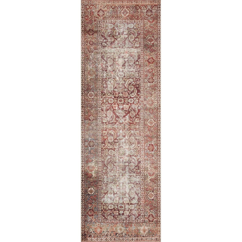 Alexander Home Isabelle Boho Vintage Distressed Printed Area Rug