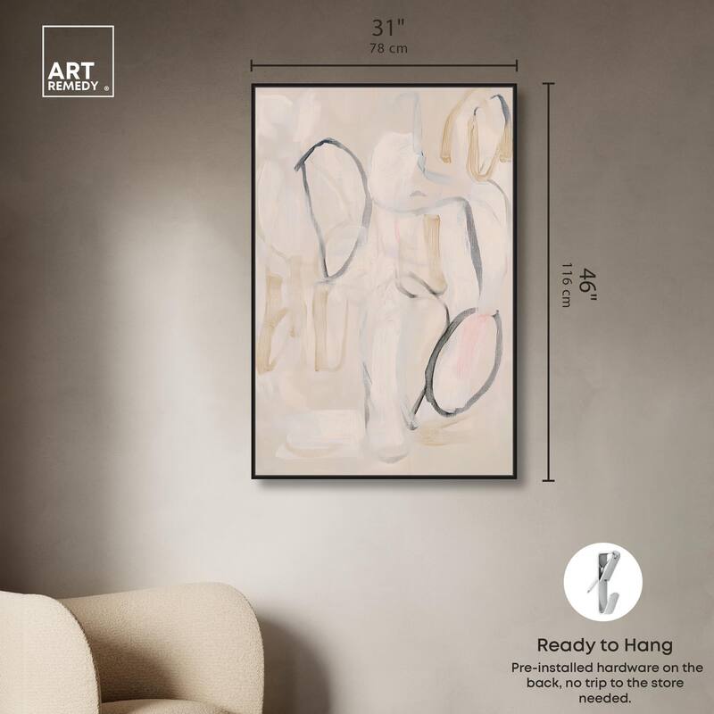 Faded Outlines II Canvas by Art Remedy
