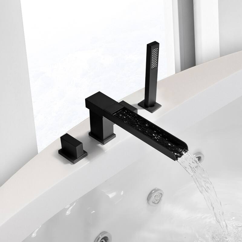 Altair Nairn Deck-Mount Roman Waterfall Tub Filler with Handshower