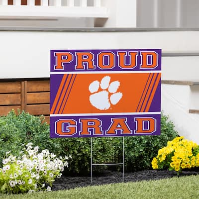 Clemson University 24" x 18" Graduation Coroplast Outdoor Yard Sign
