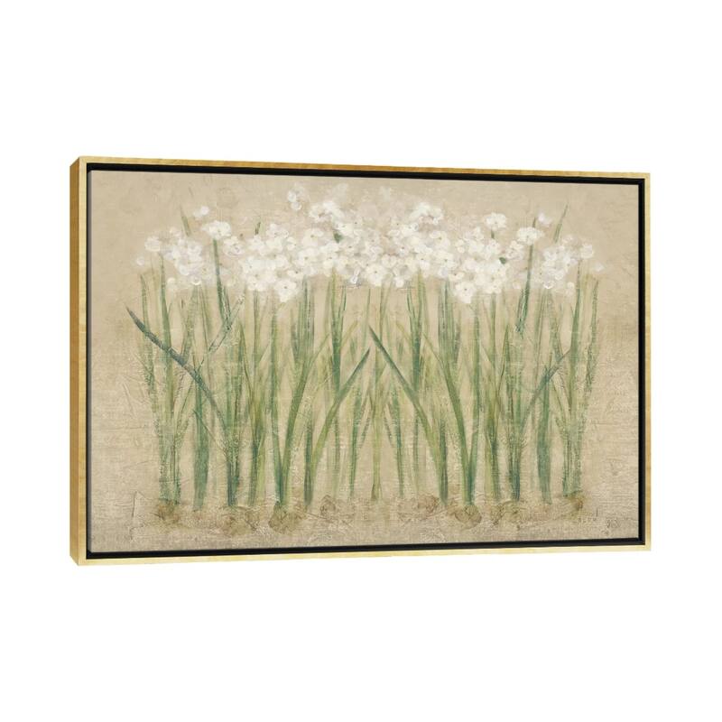 iCanvas "Narcissus Cool " by Cheri Blum Framed Canvas Print - Gold - 26x40