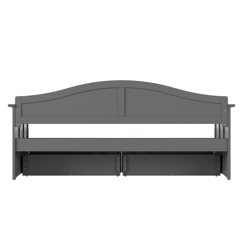Nantucket Twin Wood Daybed with Set of 2 Drawers