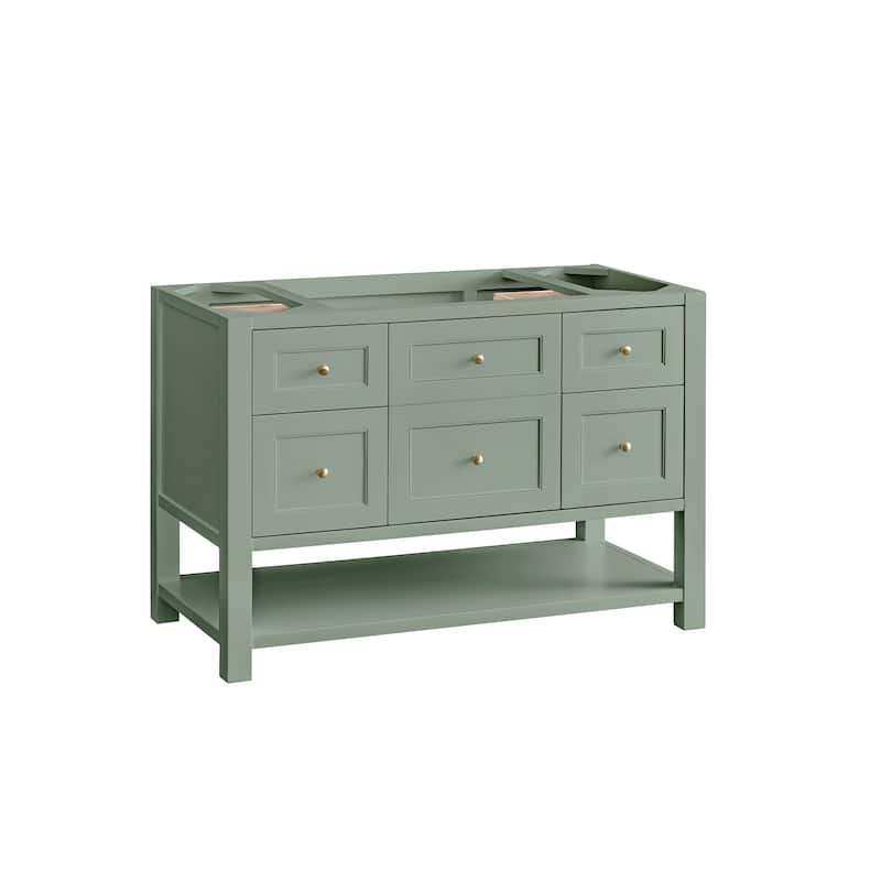 James Martin Vanities Breckenridge 48" Single Vanity, Smokey Celadon - No Top