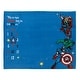 preview thumbnail 2 of 3, Marvel Comics Blue, Red and Green, Captain America, Hulk, Spiderman and Thor Super Soft Milestone Baby Blanket