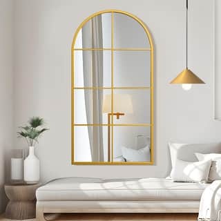 Window Mirror Arch Mirror Iron Mirror Wall Mirror - 55*28