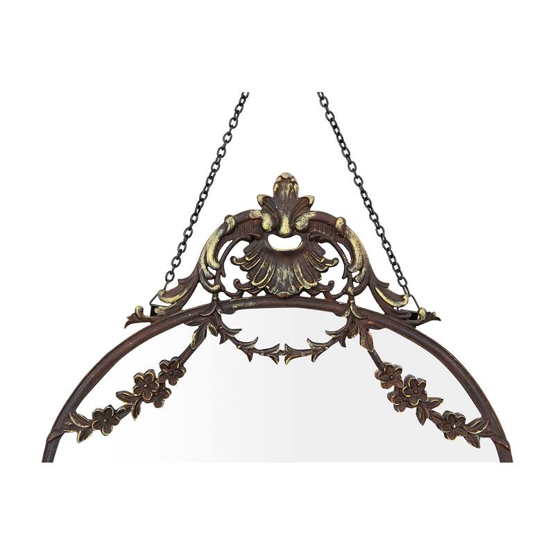 Framed Wall Mirror with Decorative Chain