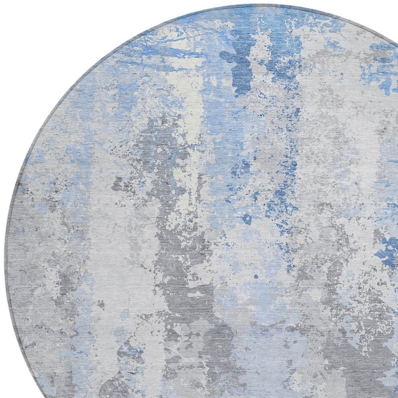 HomeRoots Abstract Transitional Rectangle Outdoor Rug