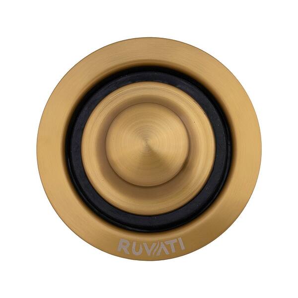 Ruvati Garbage Disposal Flange For Kitchen Sinks - Gunmetal Black Stainless Steel - RVA1041BL