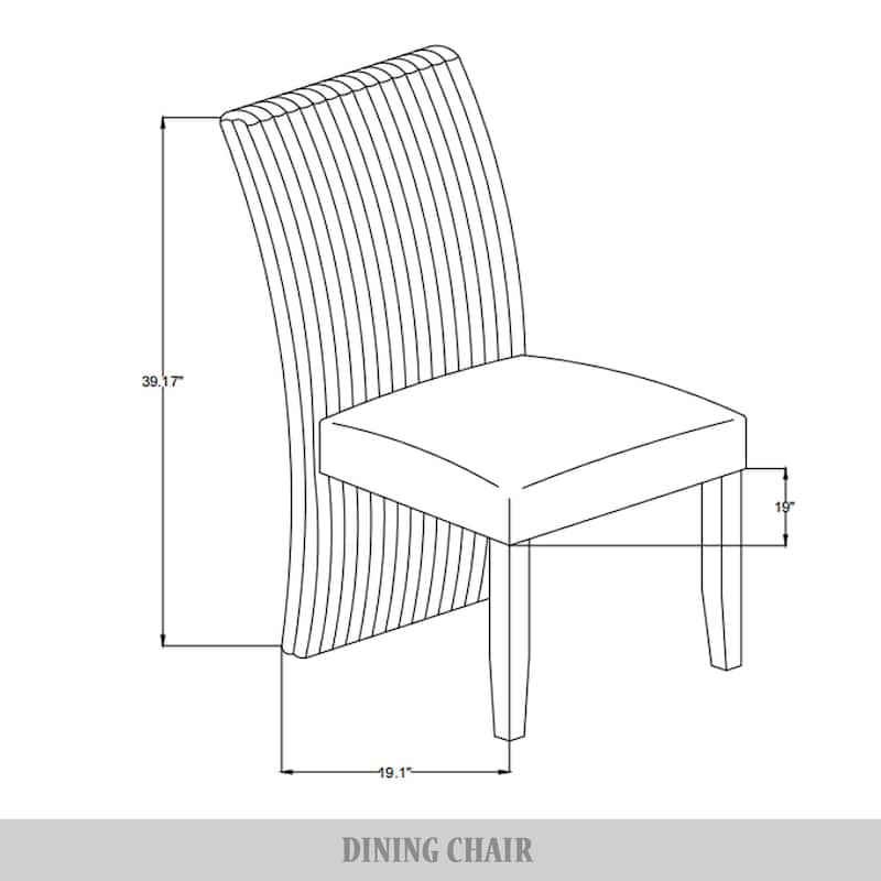 CraftPorch Corduroy Mid-Century Modern 5 Piece Dining Set