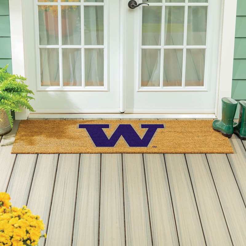University of Washington Full Color Indoor/Outdoor Coir Mat