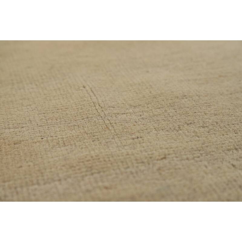 Modern Gabbeh Oriental Area Rug Handmade Solid Wool Carpet - 4'11" x 6'4"