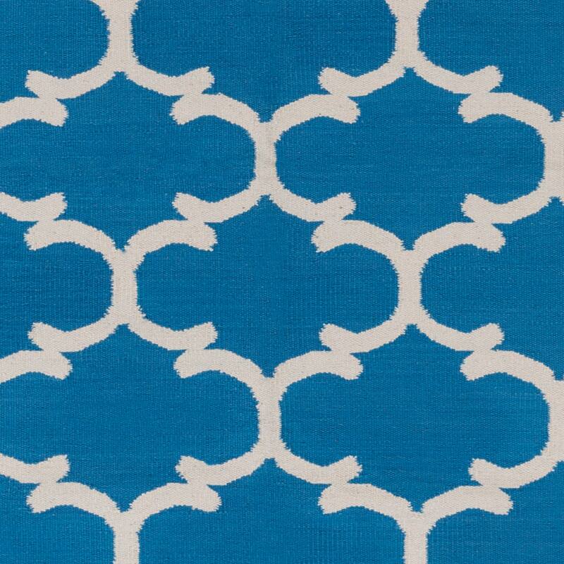 Flatweave Colne Moroccan Trellis Cotton Area Rug