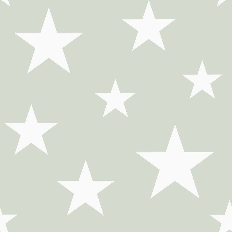 Chesapeake Amira Sage Stars Wallpaper - 20.9 x 396 x 0.025
