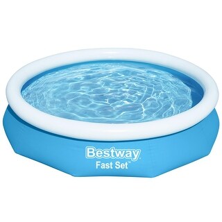Bestway Fast Set 10' x 26" Round Inflatable Pool Set