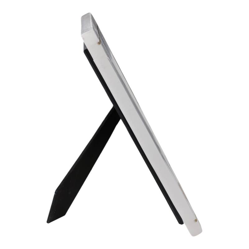 Marble Stone Frame with Inlaid Detail Modern Glam Decorative Accent