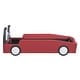 preview thumbnail 9 of 8, Twin Size Race Car-Shaped Platform Bed with Wheels for Kids, PU Leather Wooden Bed w/Wood Slat Support, No Box Spring Needed Red