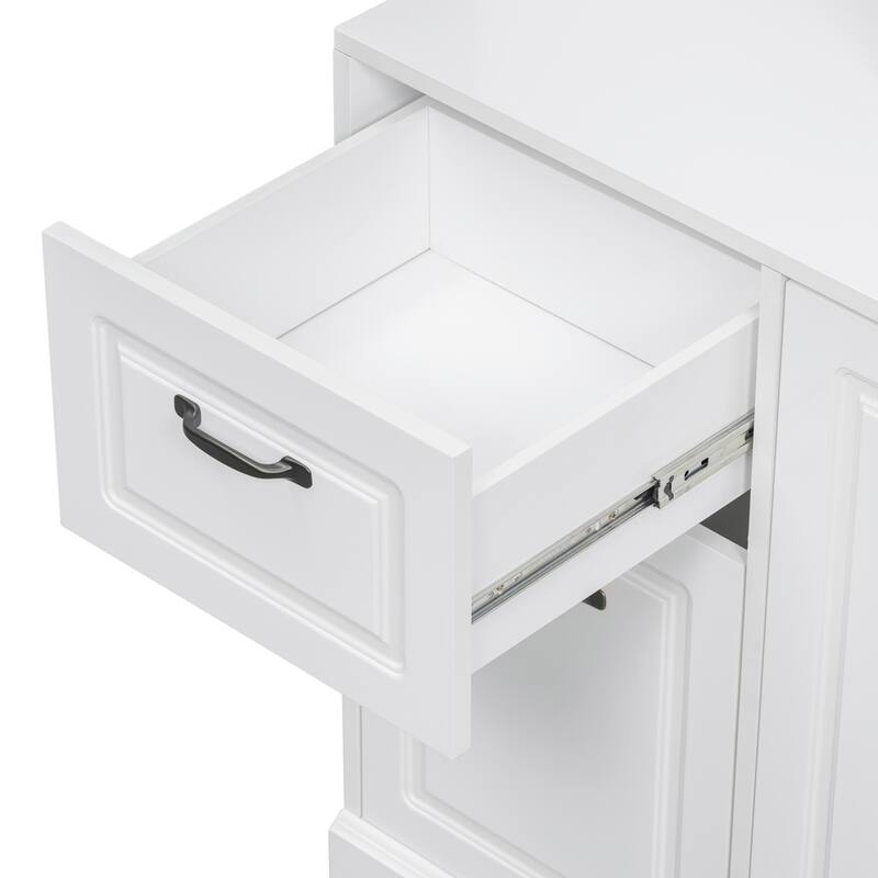 70.9'' Tall Free Standing Organizer, Tilt-Out Hamper Drawers Shelves