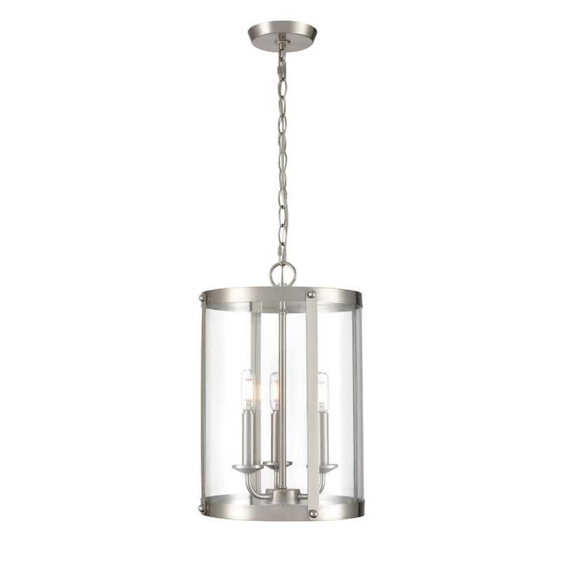 Millennium Lighting Aydenn 3 Light Pendant Fixture - 17 Inch - Brushed Nickel